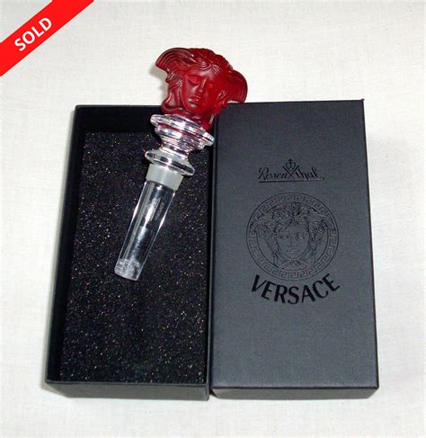 versace glass bottle stopper|Versace plastic bottle stoppers.